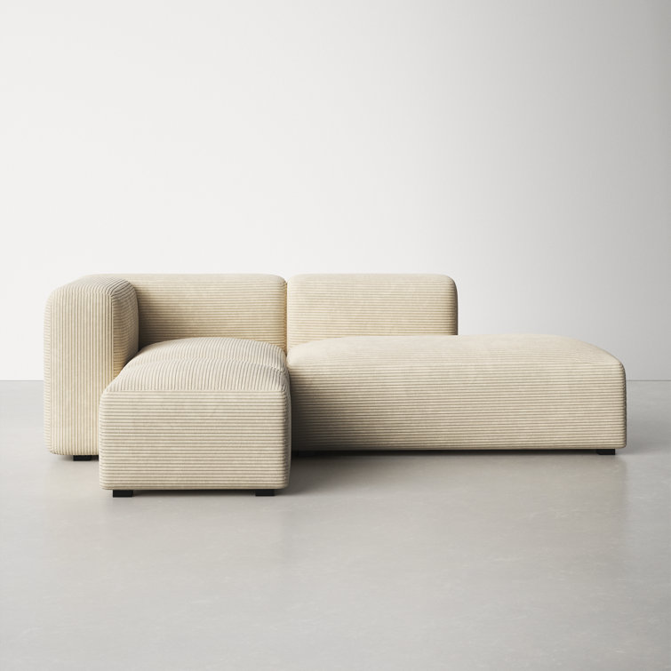 Winnie 3 Piece Modular Upholstered Chaise L Sectional
